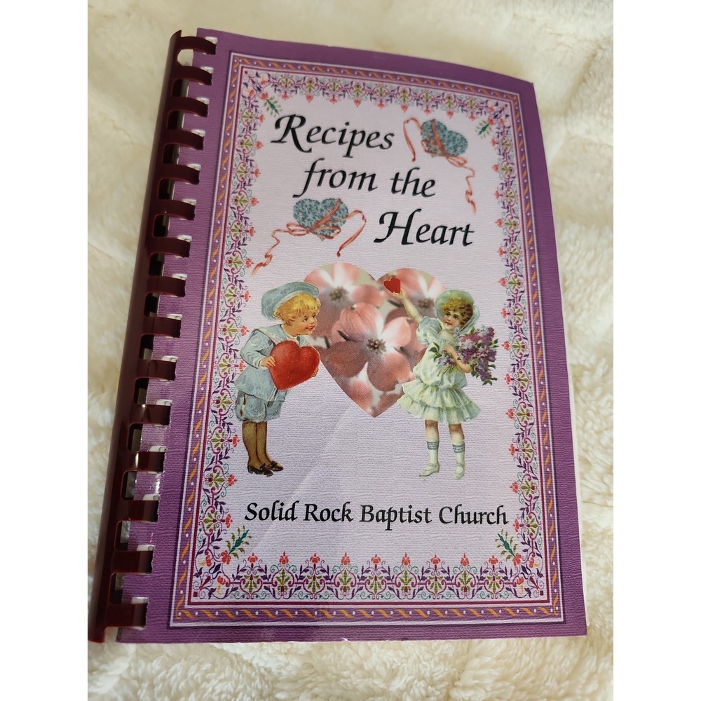 Vtg 90's Solid Rock Baptist Church Cookbook Cleveland GA 1996 Grandma Sourdough
